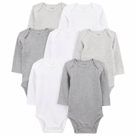 Body 7-pack Long Sleeve Bodysuit Simple Joys by Carter'sbebê-unissex