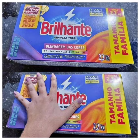 Brilhante Limpeza Total - Sabão Em Pó 2 2Kg