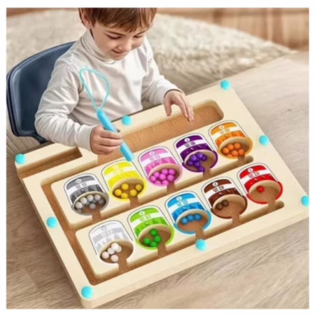 Brinquedo Educativo Labirinto Montessori Jogo Cores Infantil