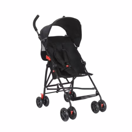 Carrinho de Bebê Passeio Guarda Chuva Movee Maxi Baby - Preto