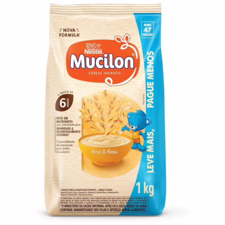 Cereal Infantil Mucilon Arroz e Aveia 1kg