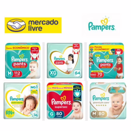 Cupom 15% off em Pampers no Mercado livre!