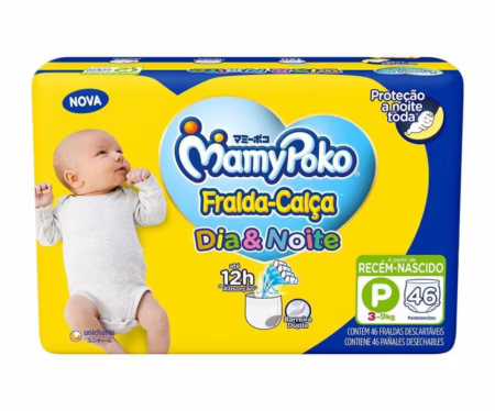 Fralda Calça Mamypoko Dia&noite P 46 Unidades