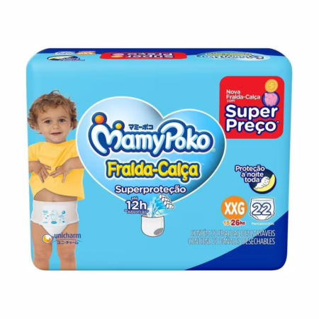 Fralda-Calça MamyPoko Superproteção XXG  22 unidades