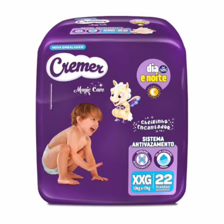 Fralda Cremer Econômica XXG 22 Unidades