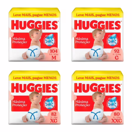 Fralda Huggies Supreme Care (pacote grande!)