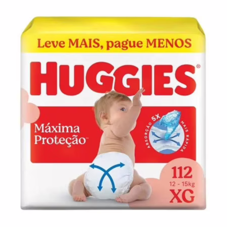 Fralda Huggies Supreme Care XG 112 Uni