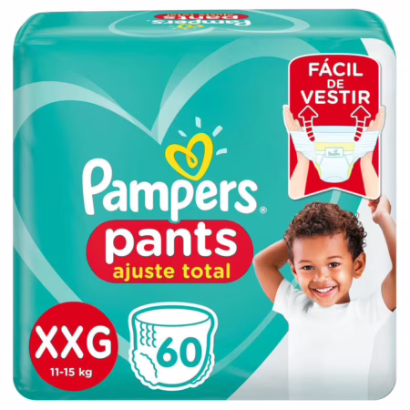 Fralda Pampers Pants Ajuste Total XXG 60 unidades