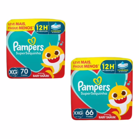 Fralda Pampers Supersequinha