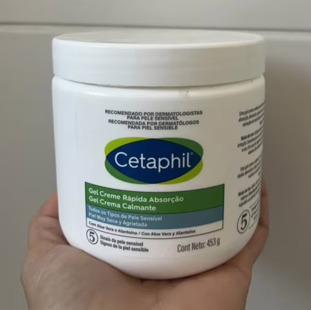 Gel Creme Hidratante Corporal para Pele Sensível Cetaphil 453g - Hidratação 48h com Aloe Vera