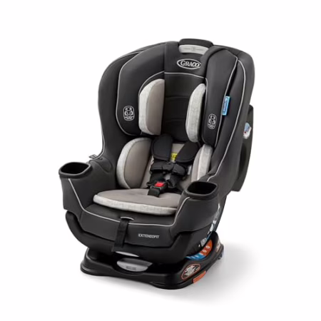 Graco Cadeira Infantil Extend2Fit ™ 2 em 1 com Sistema LATCH Redmond, Preto e Cinza