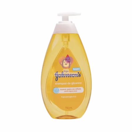 Johnson's Baby Shampoo Para Bebê De Glicerina, 750ml (Frasco grandão)
