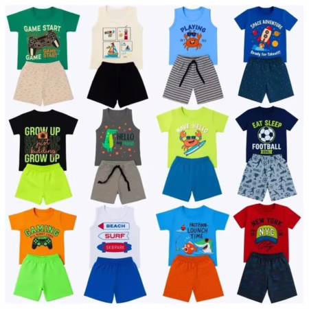 Kit 10 Peças De Roupa Conjunto Infantil Menino Dia A Dia