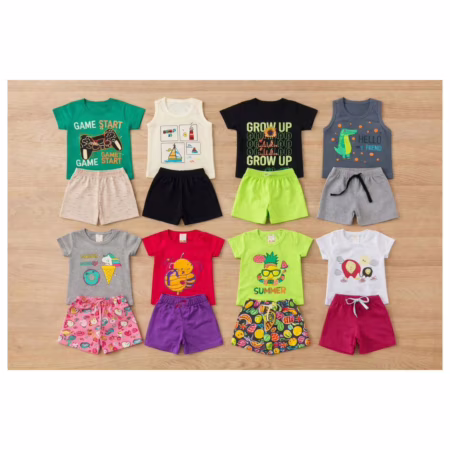 Kit 10 Peças De Roupa Infantil = 5 Conjuntos