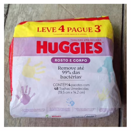 Lenços Umedecidos Huggies One & Done 192 unidades