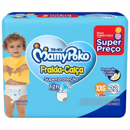 MamyPoko Fralda-Calça Superproteção XXG 22 Unidades