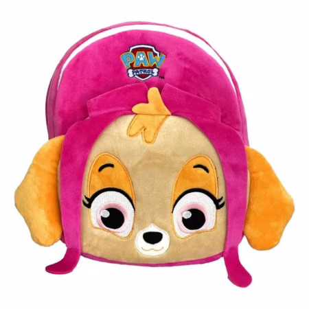 Mochila Infantil De Pelúcia Patrulha Canina Skye Rosa