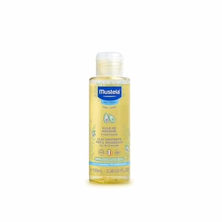 🛍️Mustela Óleo de Massagem - Hidrata a pele dos bebês, 99% de ingredientes de origem natural, 100ml, Mustela Bebê e Criança, 100 ml