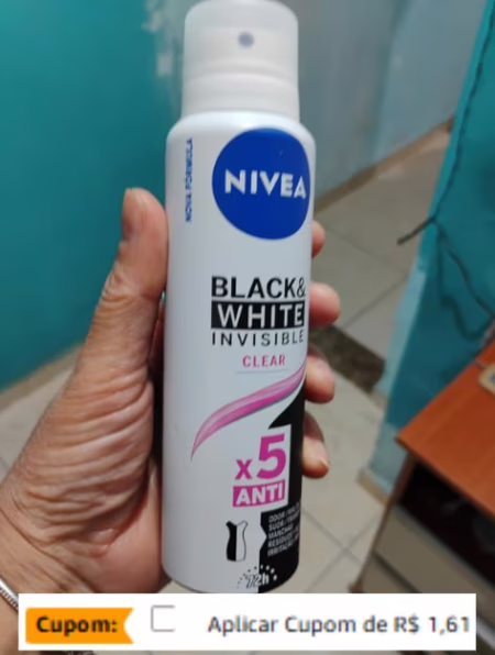 NIVEA Desodorante Aerossol Black & White Clear 150ml