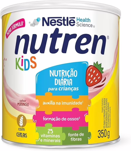 Nutren Suplemento Alimentar Kids Morango 350G
