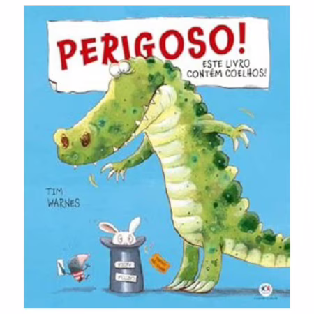 Perigoso! Este livro contém coelhos! - Capa comum