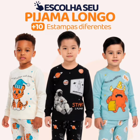 Pijama Longo (Tam. 1 ao 8)