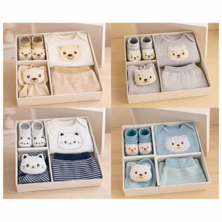 Presente Bebê Recém Nascido 4 Peças