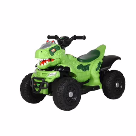 Quadriciclo Elétrico Infantil Marcha Frente/Ré Dino MaxiToys (Verde)