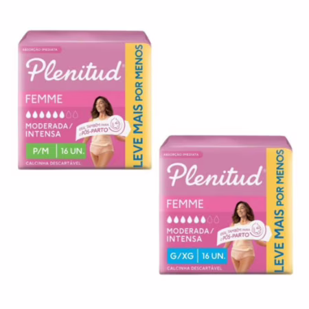 Roupa Íntima Plenitud Femme para Incontinência