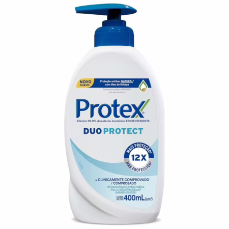 Sabonete Líquido Antibacteriano para as Mãos Protex Duo Protect Duo Protect 400ml