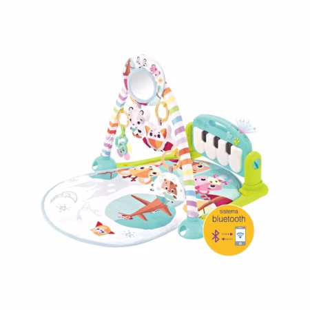 Tapete de Atividades para Bebês com Piano e Bluetooth Pastime 2.0 Maxibaby - Azul