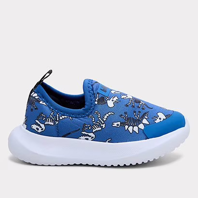 Tênis Infantil Bibi Flash Azul Dinossauro - Tam 20 ao 27