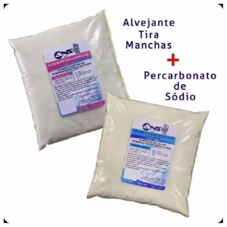 Tira manchas alvejante 1kg + Percarbonato de sódio 1kg
