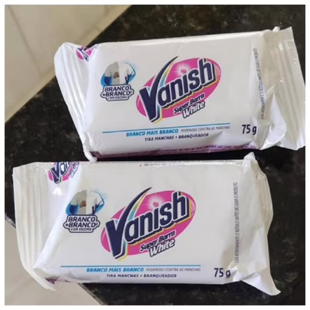 Vanish Tira Manchas Em Barra White 75G Para Roupas Brancas