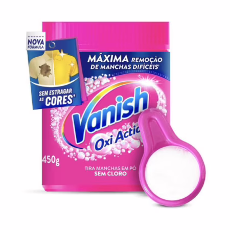 Vanish Tira Manchas em Pó Oxi Action para Roupas Coloridas 450g
