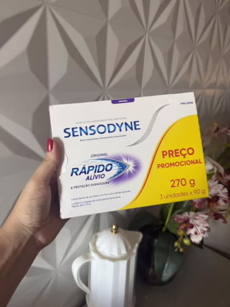 3 un. Sensodyne Rápido Alívio e Proteção Duradoura 90g