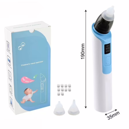 Aspirador Nasal Recarregável Silicone Macio Para O Nariz Do Bebê