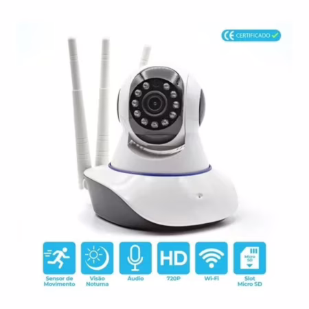 Babá Eletrônica Câmera Wifi e Sem Fio - Visão Noturna e Microfone