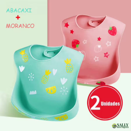 Babador Silicone Infantil Impermeável