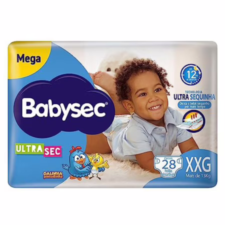 Babysec Fralda Ultrasec Galinha Pintadinha Xxg 28 Unidades