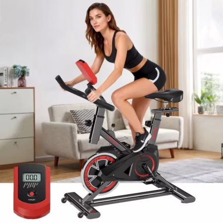 Bicicleta Ergométrica Fitness Para Cardio E Musculação Com Base 6kg Inercia Marca Sevenfit