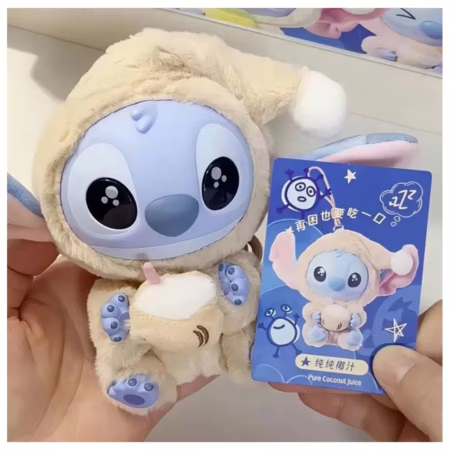 Boneca surpresa labubu stitch chaveiro pelucia antialergico premium - Brinquedo Criativo