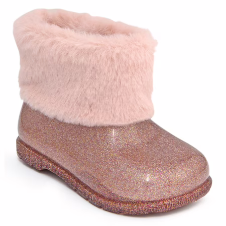 Bota galocha infantil menina glitter