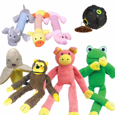Brinquedo de cachorro Mordedor Bolinha Pelúcia para Pet