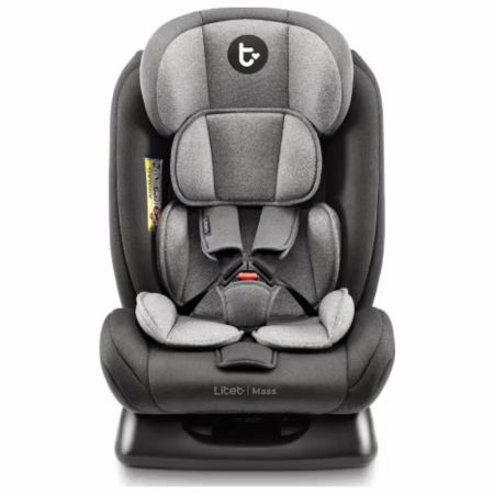 Cadeirinha infantil para carro Litet Mass 0-36kg Preta e Cinza - BB458