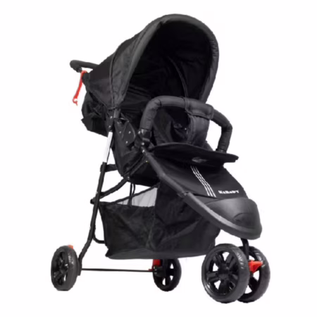 Carrinho De Bebê EasyGo Com Cesto 3 Rodas Passeio Até 15kgs - KaBaby
