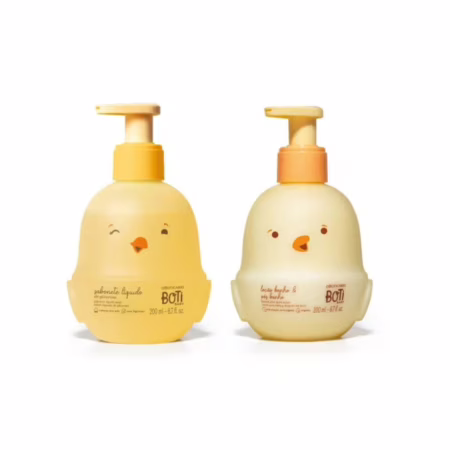 Combo Boti Baby: Loção Hidratante Banho e Pós-Banho 200ml + Sabonete Líquido 200ml