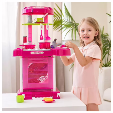 Cozinha Infantil Brinquedo C/ Som e Luz Princess Replay Kids