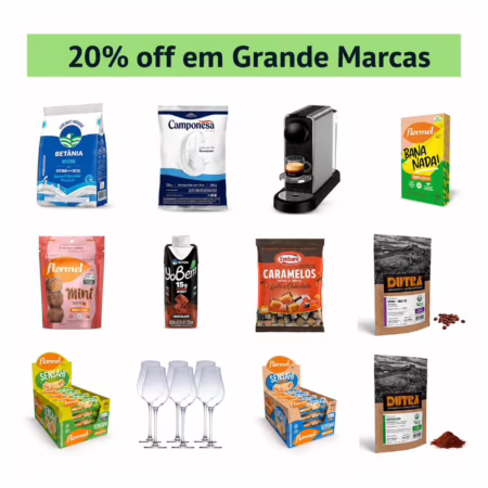 Cupom Amazon 20% off em Grande Marcas