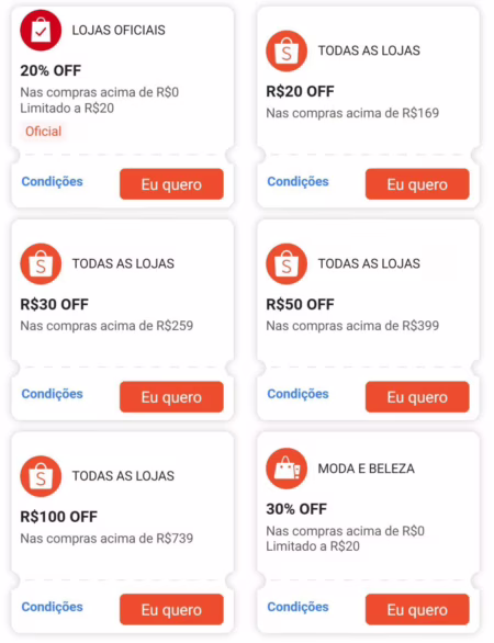 🔥 Cupons Shopee 5.5 RENOVADOS!!!
